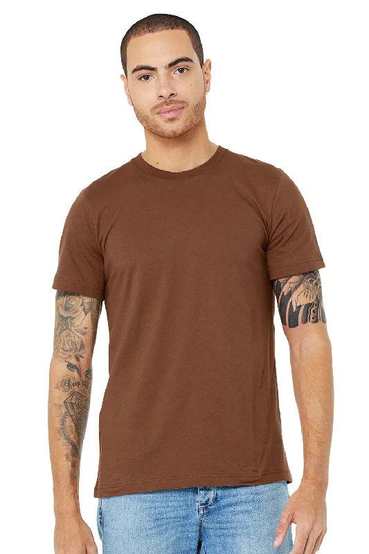 Bella + Canvas Mens Jersey Short Sleeve Crewneck T-Shirt - Chestnut Brown