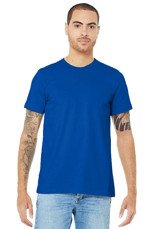 Bella + Canvas Mens Jersey Short Sleeve Crewneck T-Shirt - True Royal Blue