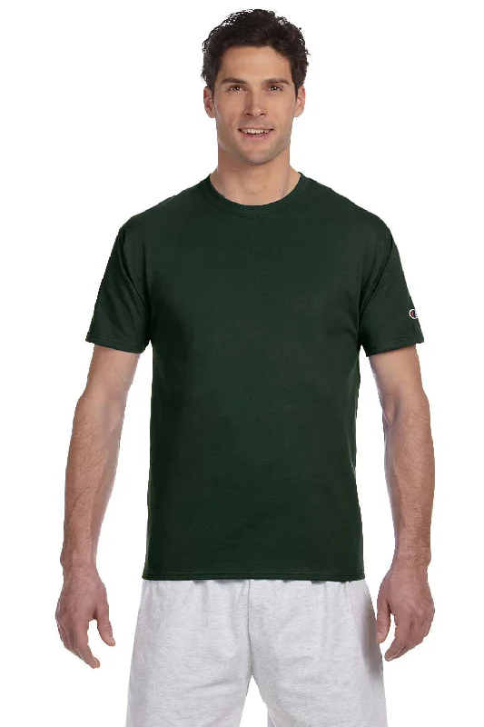 Champion Mens Short Sleeve Crewneck T-Shirt - Dark Green