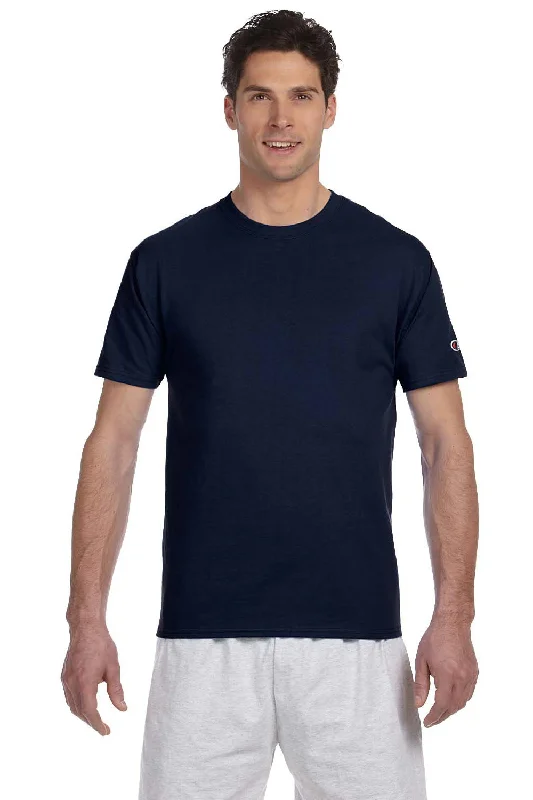 Champion Mens Short Sleeve Crewneck T-Shirt - Navy Blue