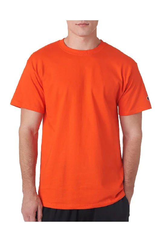 Champion Mens Short Sleeve Crewneck T-Shirt - Orange