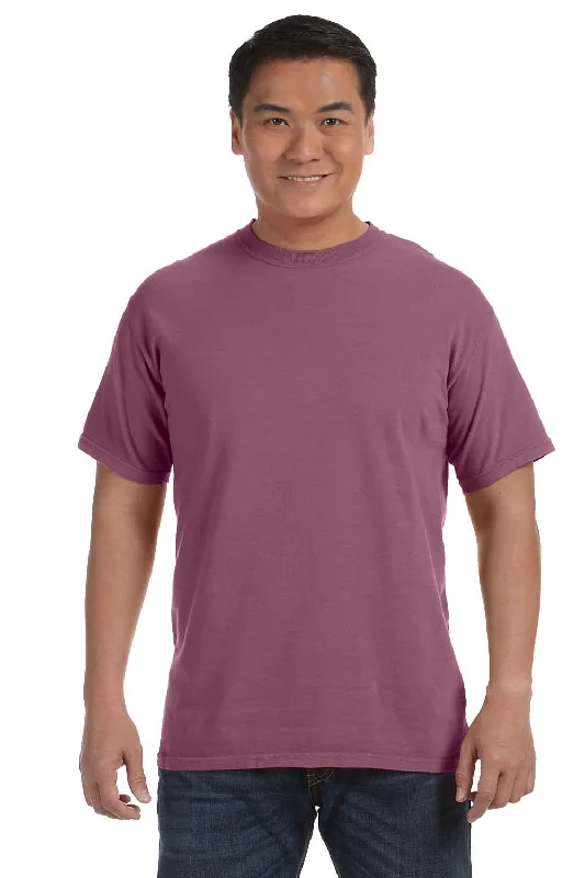 Comfort Colors Mens Short Sleeve Crewneck T-Shirt - Berry