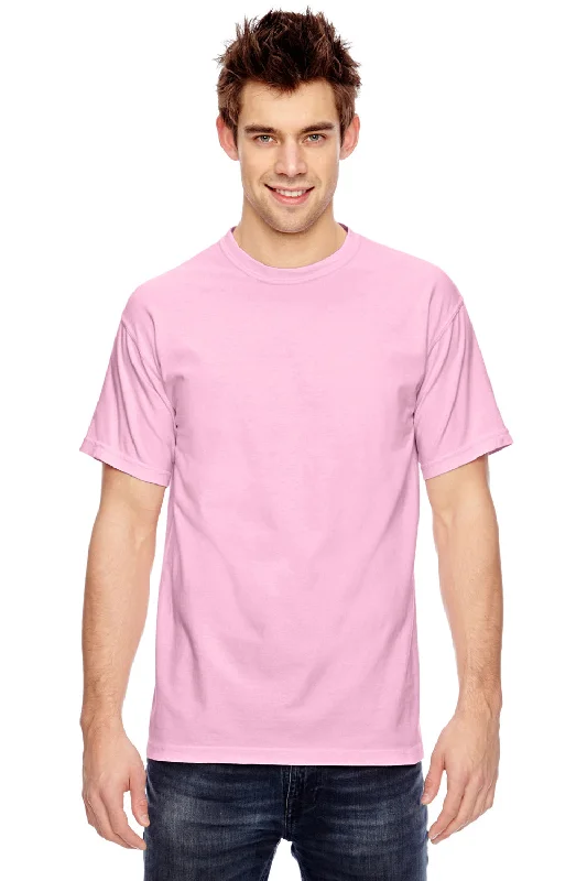 Comfort Colors Mens Short Sleeve Crewneck T-Shirt - Blossom Pink