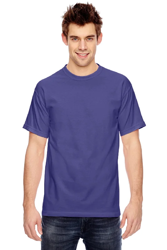 Comfort Colors Mens Short Sleeve Crewneck T-Shirt - Grape Purple