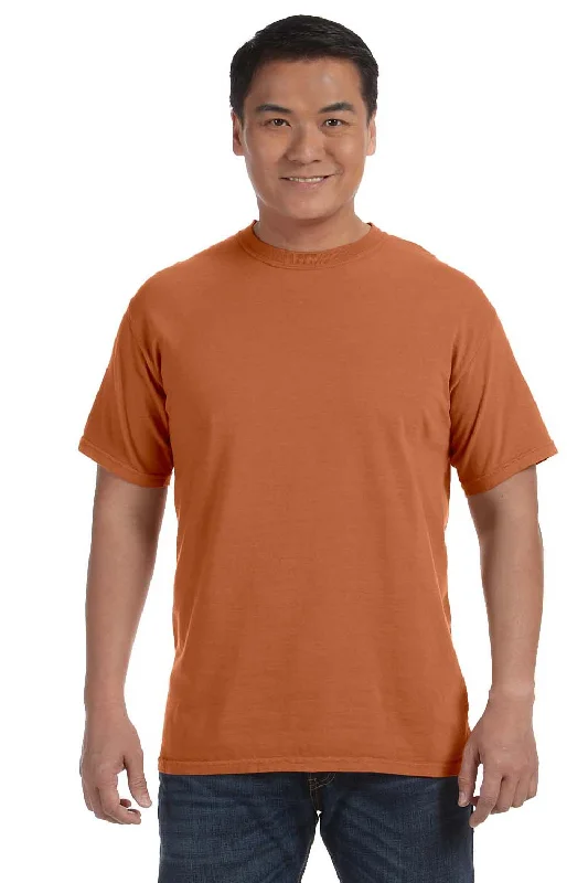 Comfort Colors Mens Short Sleeve Crewneck T-Shirt - Yam Orange