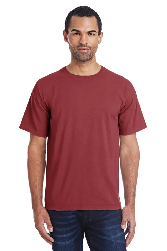 ComfortWash By Hanes Mens Short Sleeve Crewneck T-Shirt - Cayenne Red