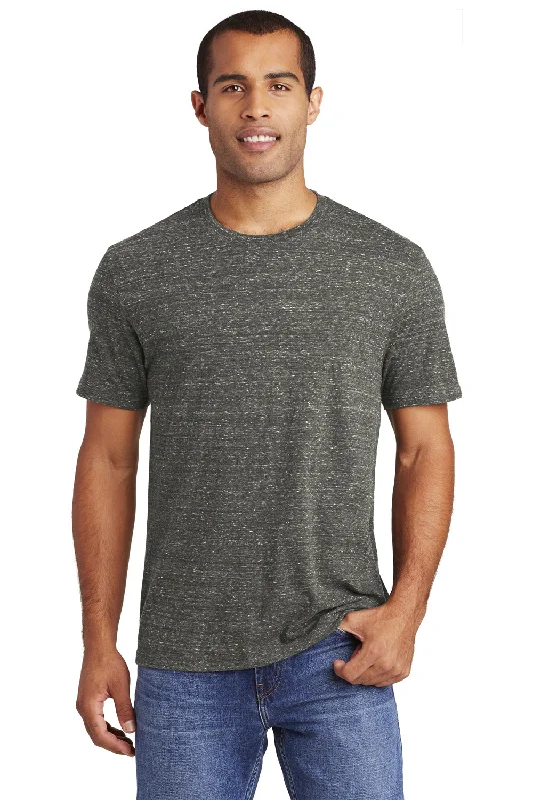 District Mens Cosmic Short Sleeve Crewneck T-Shirt - Black/Grey - Closeout