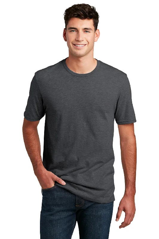 District Mens Perfect Blend Short Sleeve Crewneck T-Shirt - Heather Charcoal Grey