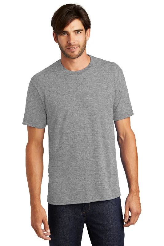 District Mens Perfect Tri Short Sleeve Crewneck T-Shirt - Grey Frost