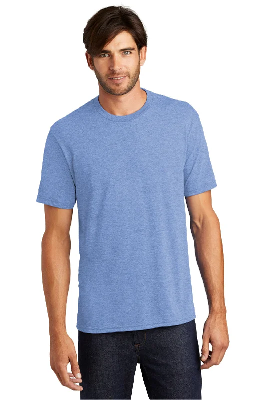 District Mens Perfect Tri Short Sleeve Crewneck T-Shirt - Maritime Blue Frost