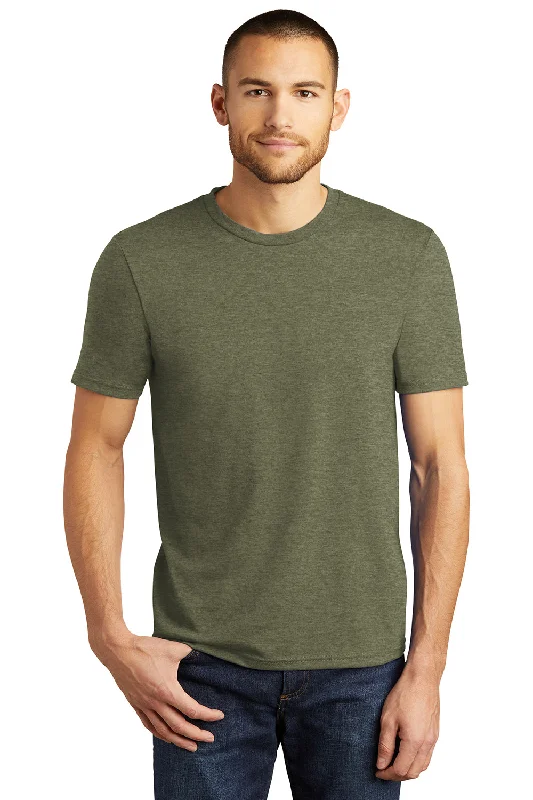 District Mens Perfect Tri Short Sleeve Crewneck T-Shirt - Military Green Frost