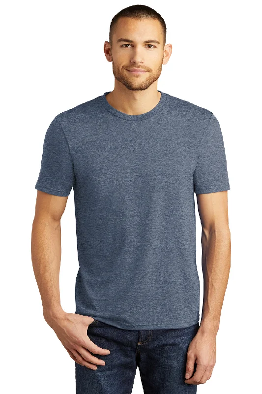 District Mens Perfect Tri Short Sleeve Crewneck T-Shirt - Navy Blue Frost