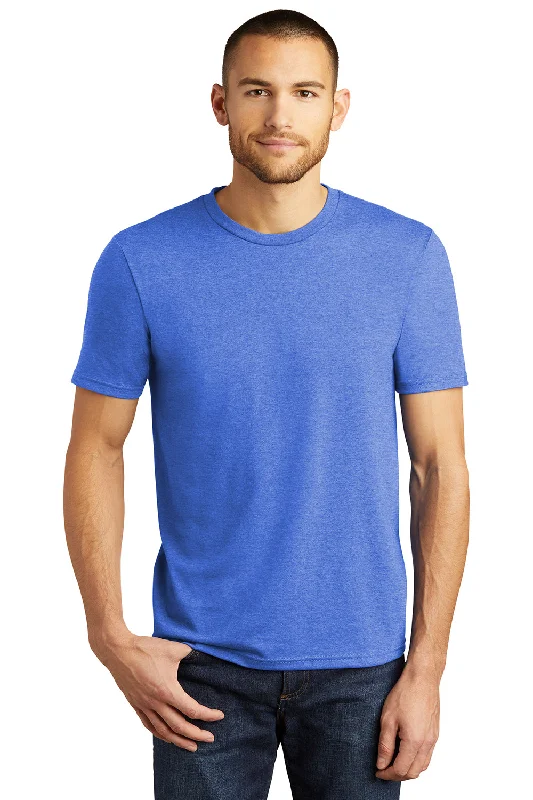 District Mens Perfect Tri Short Sleeve Crewneck T-Shirt - Royal Blue Frost