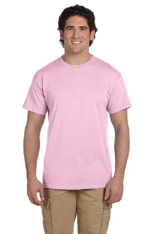 Fruit Of The Loom Mens HD Jersey Short Sleeve Crewneck T-Shirt - Classic Pink