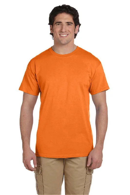 Fruit Of The Loom Mens HD Jersey Short Sleeve Crewneck T-Shirt - Safety Orange