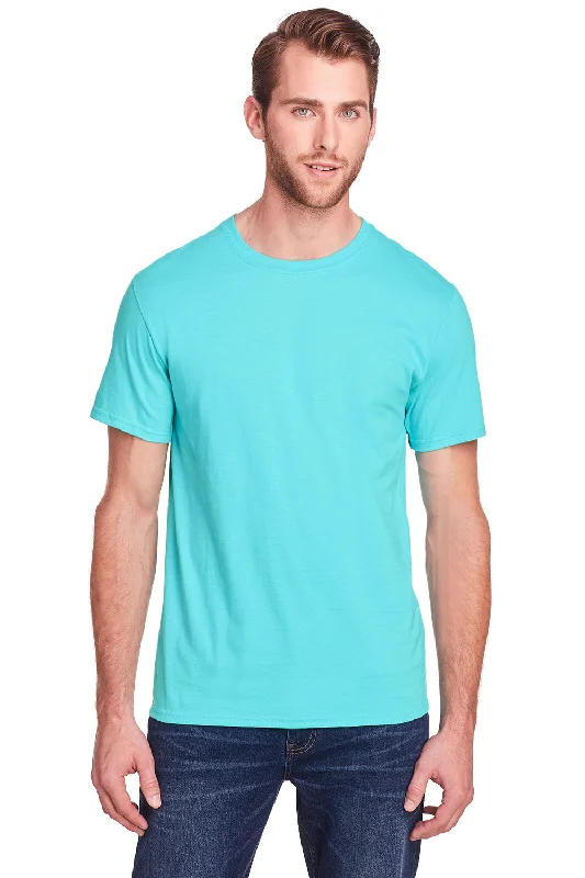 Fruit Of The Loom Mens Iconic Short Sleeve Crewneck T-Shirt - Scuba Blue