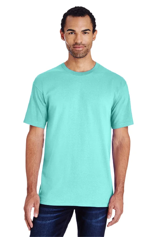 Gildan Mens Hammer Short Sleeve Crewneck T-Shirt - Chalky Mint Blue