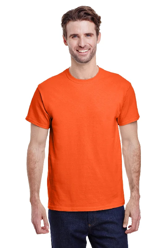 Gildan Mens Short Sleeve Crewneck T-Shirt - Orange