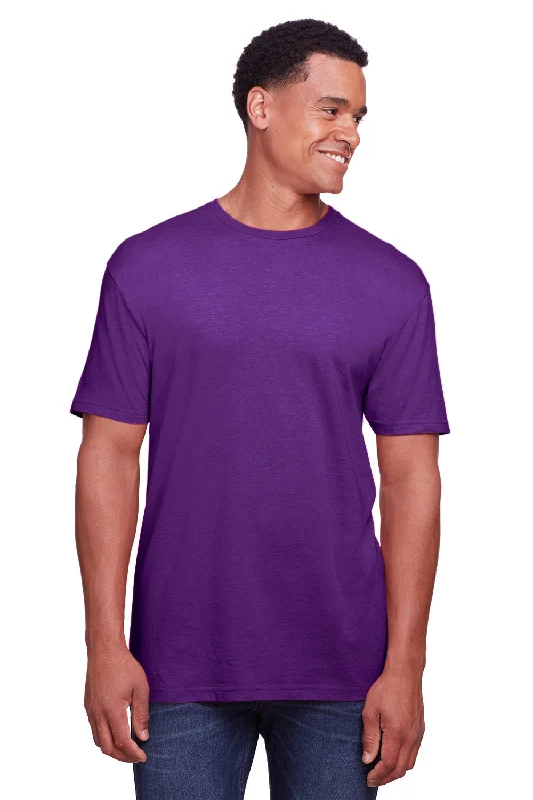 Gildan Mens Softstyle CVC Short Sleeve Crewneck T-Shirt - Amethyst Purple