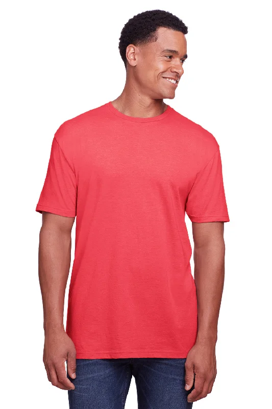 Gildan Mens Softstyle CVC Short Sleeve Crewneck T-Shirt - Red Mist