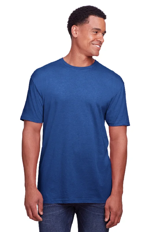 Gildan Mens Softstyle CVC Short Sleeve Crewneck T-Shirt - Royal Blue Mist