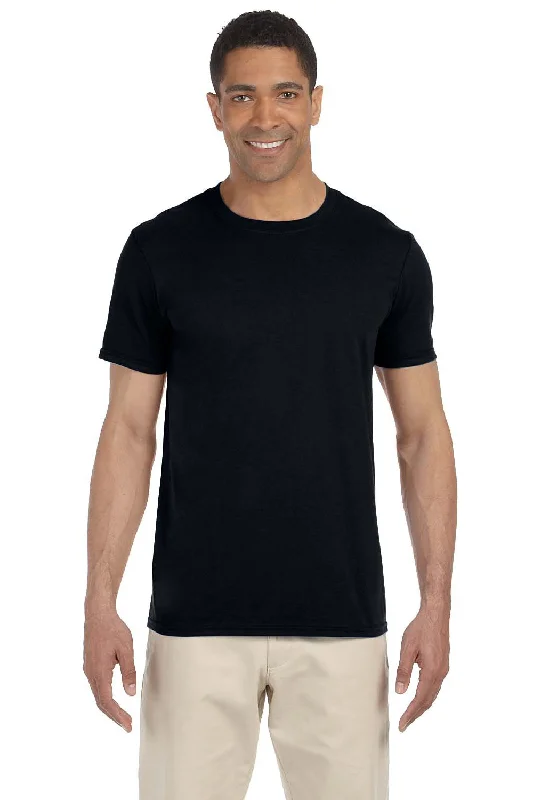 Gildan Mens Softstyle Short Sleeve Crewneck T-Shirt - Black