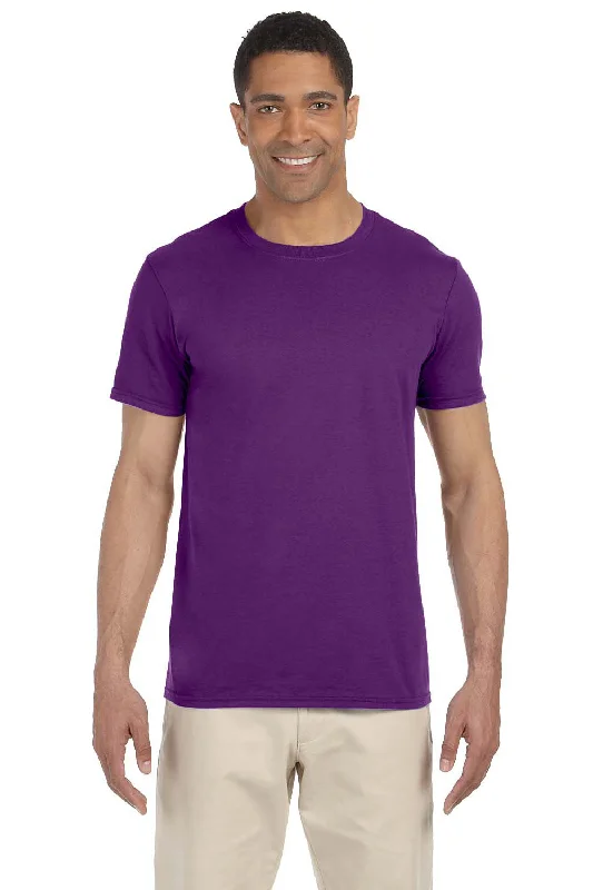 Gildan Mens Softstyle Short Sleeve Crewneck T-Shirt - Purple