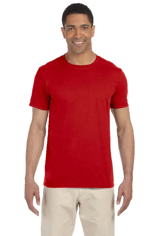 Gildan Mens Softstyle Short Sleeve Crewneck T-Shirt - Red