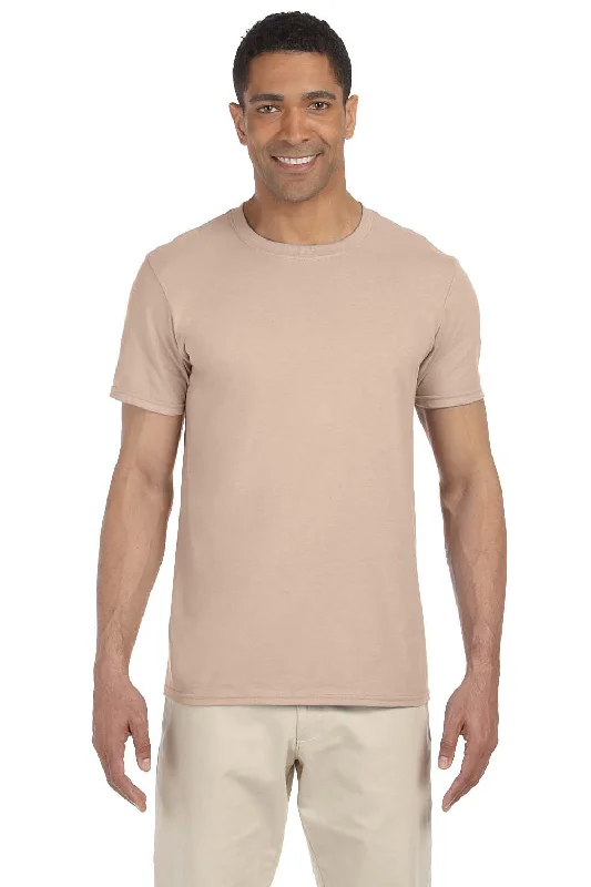 Gildan Mens Softstyle Short Sleeve Crewneck T-Shirt - Sand