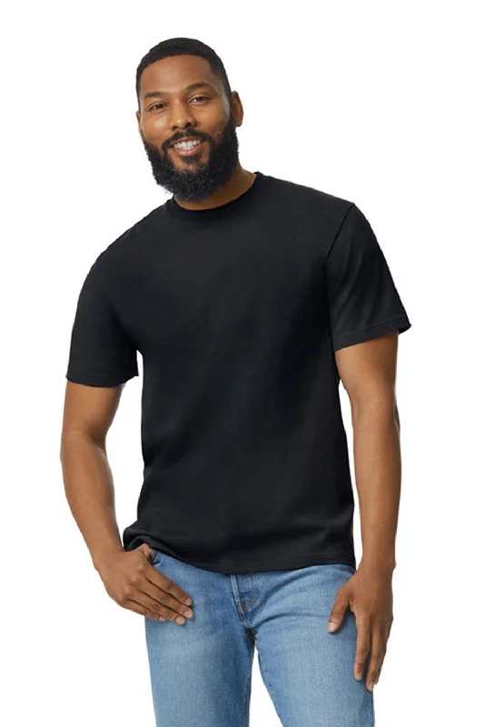 Gildan Mens Softstyle Short Sleeve Crewneck T-Shirt - Pitch Black