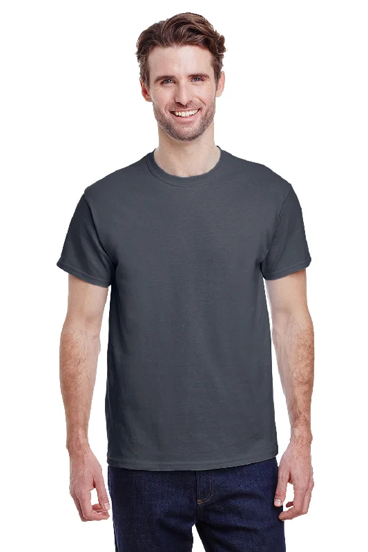 Gildan Mens Ultra Short Sleeve Crewneck T-Shirt - Charcoal Grey