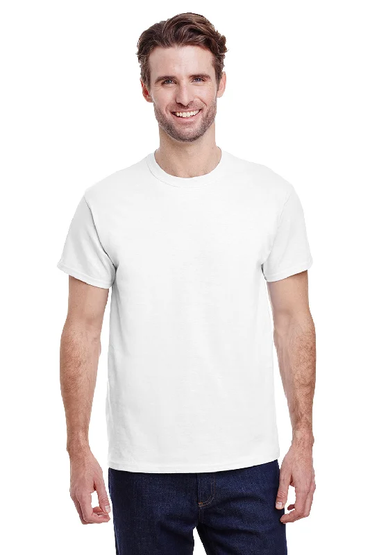 Gildan Mens Ultra Short Sleeve Crewneck T-Shirt - White