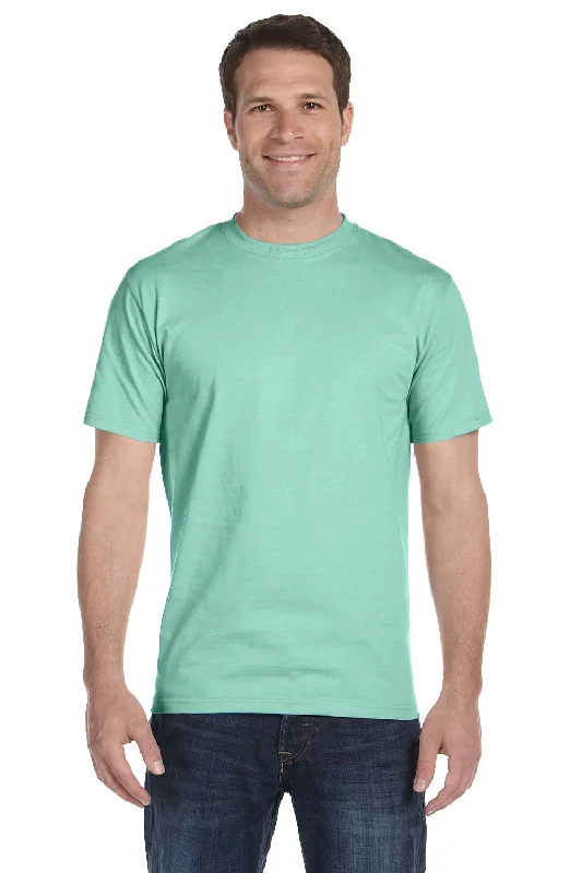 Hanes Mens ComfortSoft Short Sleeve Crewneck T-Shirt - Clean Mint Blue