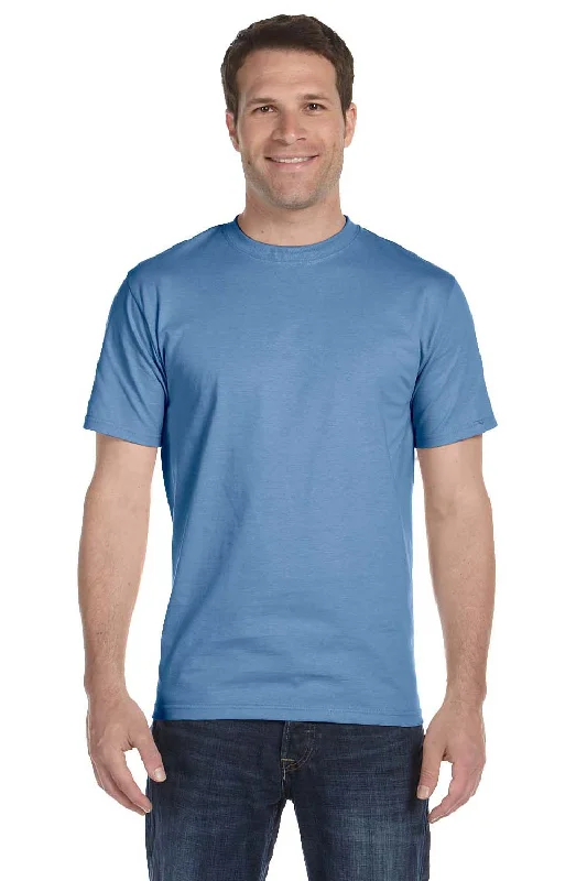 Hanes Mens Beefy-T Short Sleeve Crewneck T-Shirt - Carolina Blue