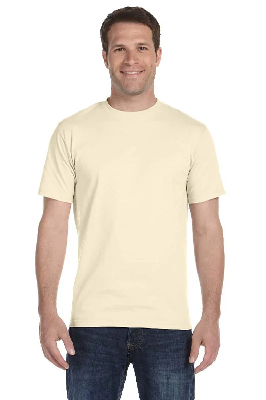 Hanes Mens Beefy-T Short Sleeve Crewneck T-Shirt - Natural