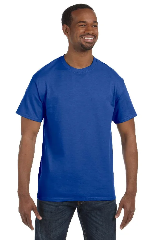 Hanes Mens ComfortSoft Short Sleeve Crewneck T-Shirt - Deep Royal Blue