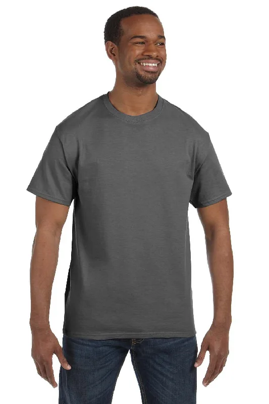 Hanes Mens ComfortSoft Short Sleeve Crewneck T-Shirt - Smoke Grey