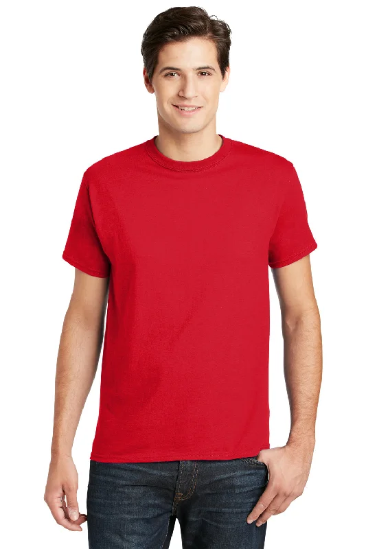 Hanes Mens ComfortSoft Short Sleeve Crewneck T-Shirt - Athletic Red