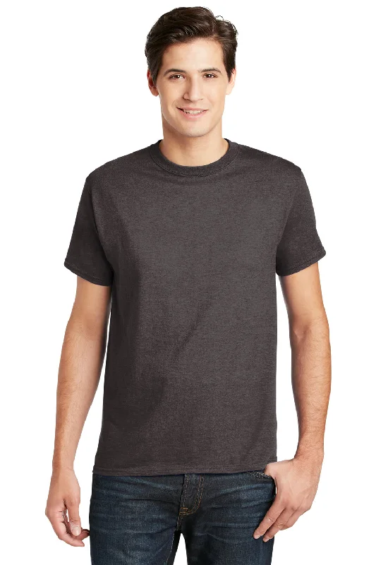 Hanes Mens ComfortSoft Short Sleeve Crewneck T-Shirt - Heather Charcoal Grey