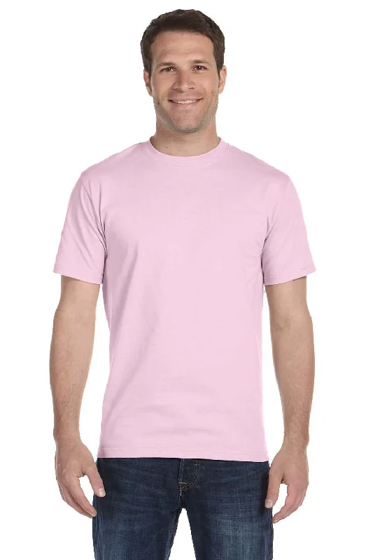 Hanes Mens ComfortSoft Short Sleeve Crewneck T-Shirt - Pale Pink