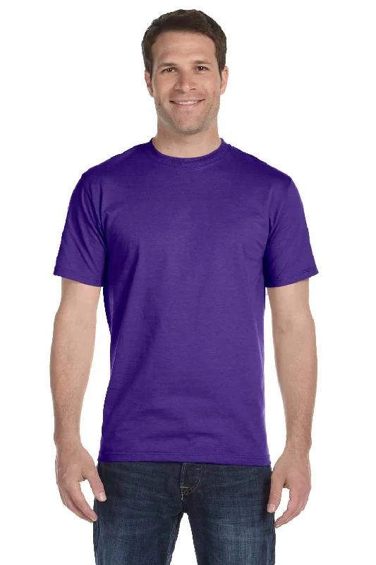 Hanes Mens ComfortSoft Short Sleeve Crewneck T-Shirt - Purple