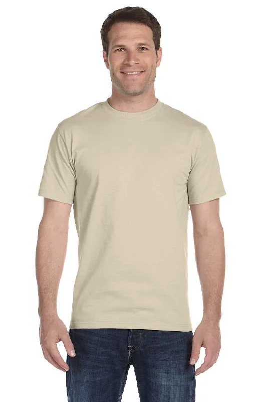 Hanes Mens ComfortSoft Short Sleeve Crewneck T-Shirt - Sand