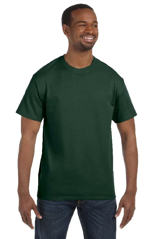 Jerzees Mens Dri-Power Moisture Wicking Short Sleeve Crewneck T-Shirt - Forest Green