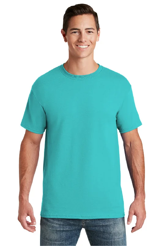 Jerzees Mens Dri-Power Moisture Wicking Short Sleeve Crewneck T-Shirt - Scuba Blue