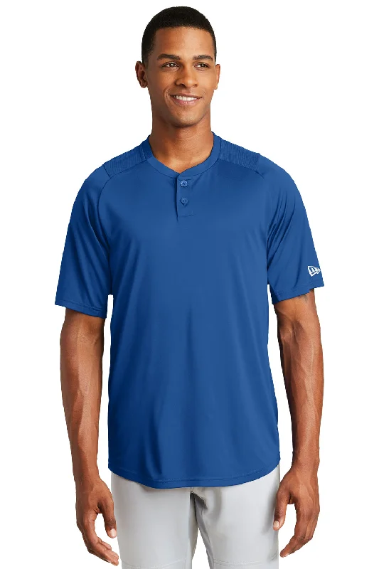 New Era Mens Diamond Era Moisture Wicking Short Sleeve Jersey - Royal Blue