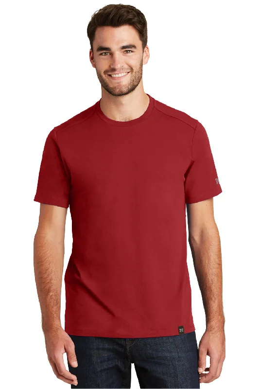 New Era Mens Heritage Short Sleeve Crewneck T-Shirt - Crimson Red