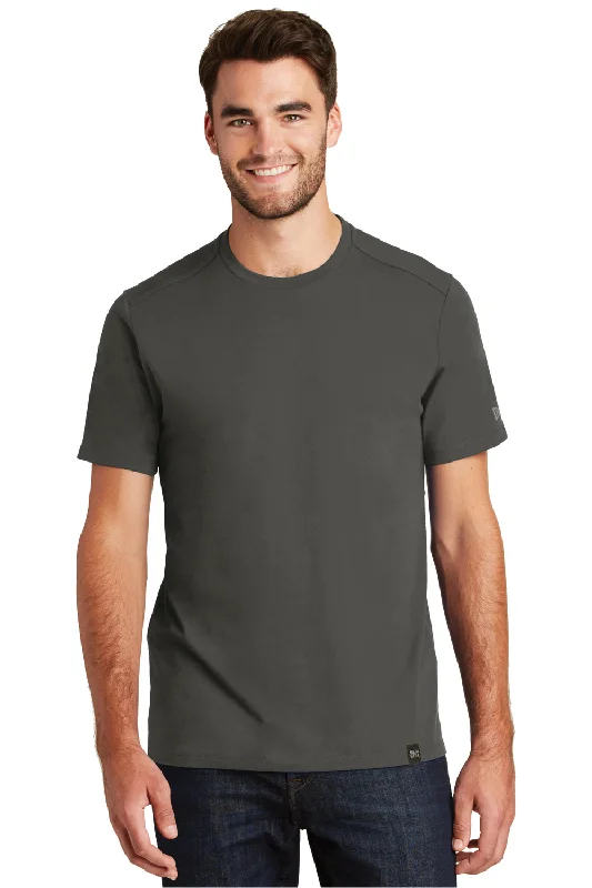 New Era Mens Heritage Short Sleeve Crewneck T-Shirt - Graphite Grey