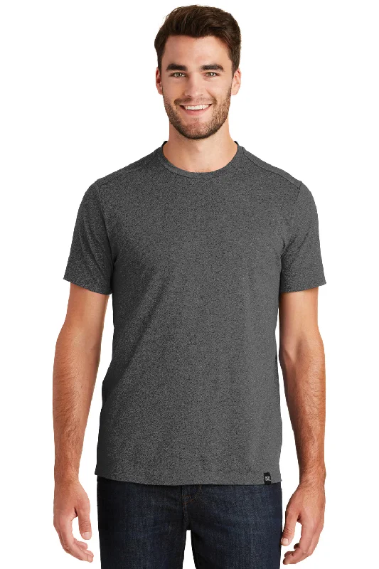 New Era Mens Heritage Short Sleeve Crewneck T-Shirt - Heather Black