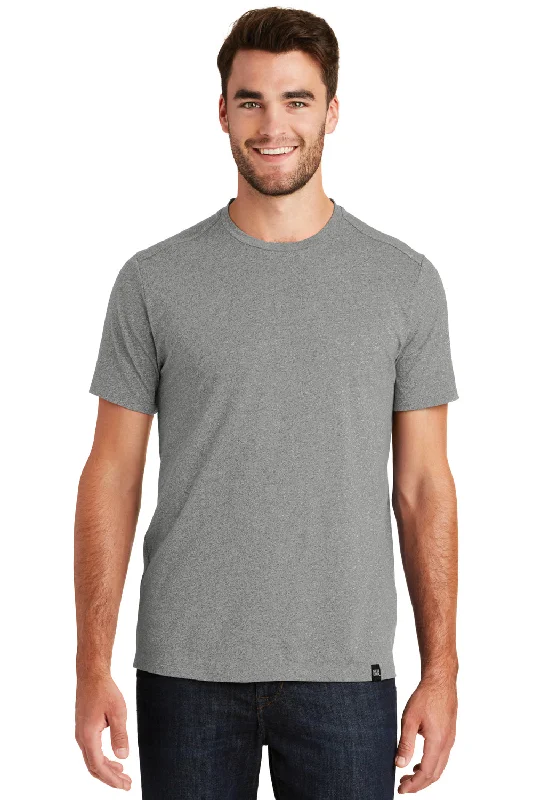 New Era Mens Heritage Short Sleeve Crewneck T-Shirt - Heather Shadow Grey