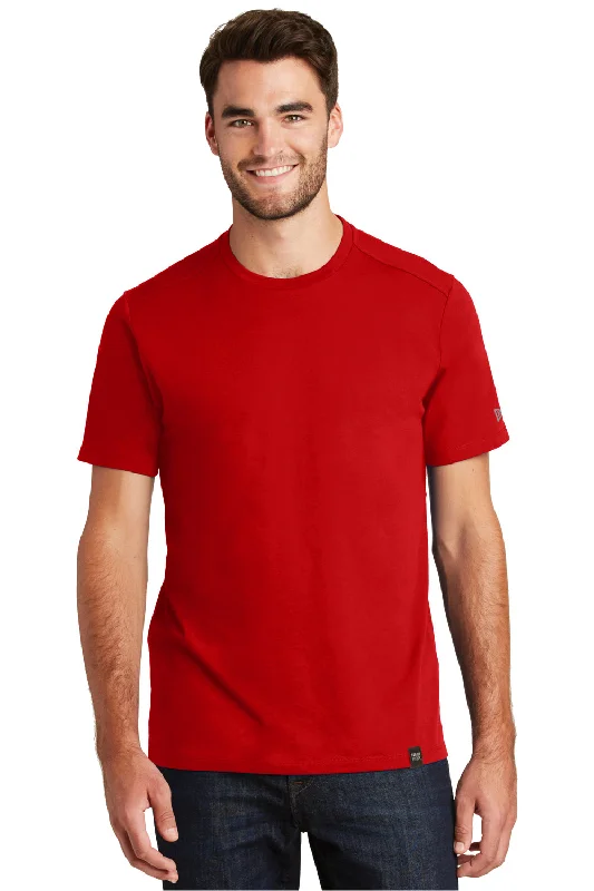 New Era Mens Heritage Short Sleeve Crewneck T-Shirt - Red